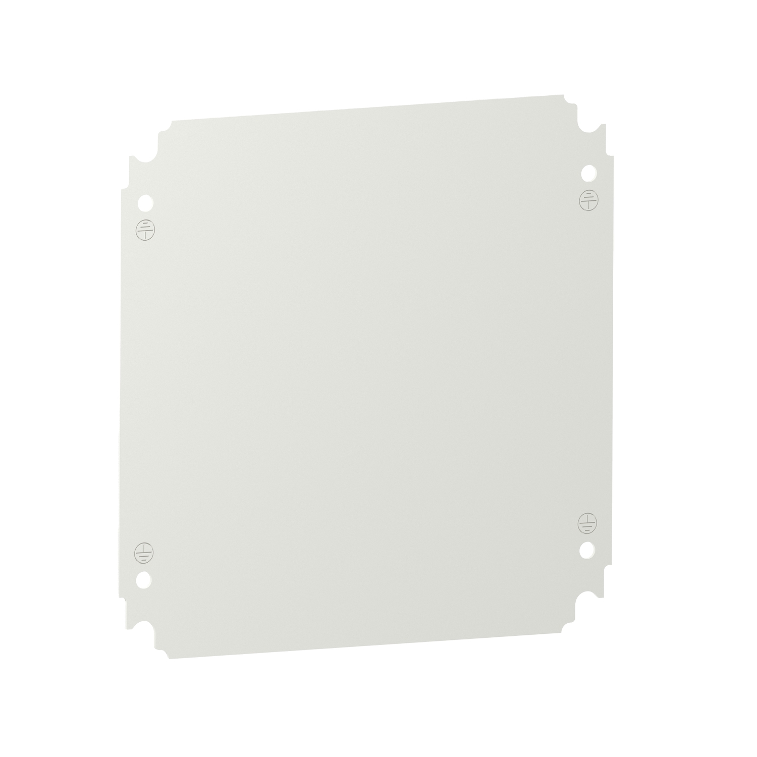 Mounting plate - enclosure H300xW300mm - polyester powder over galvanised sheet