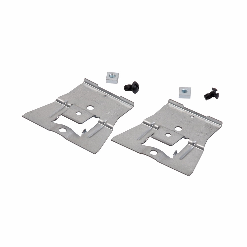 Eaton B-Line series acoustical tee and t-bar fasteners, Acoustical tee, 0.1lbs, Heavy-duty electrical box hanger, 50 lbs without dedicated dropwire, 70 lbs with dedicated dropwire load capacity, Pre-galvanized
