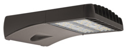 OBS60031 Area Light 1A, 145 watts, 120 277V, 0 10V dimmable, 4000K, Type III distribution, bronze painted finish