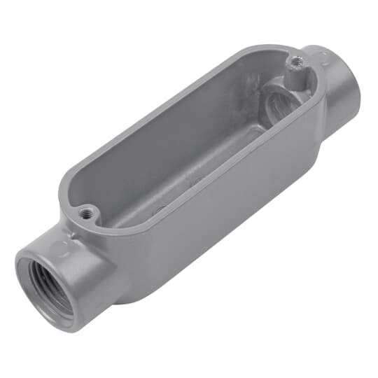 2 Inch Threaded Die Cast Aluminum Thru-Feed Conduit Body, For Use with Rigid/IMC Conduit
