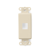 QuickPort Decora Insert, 1-Port, Ivory