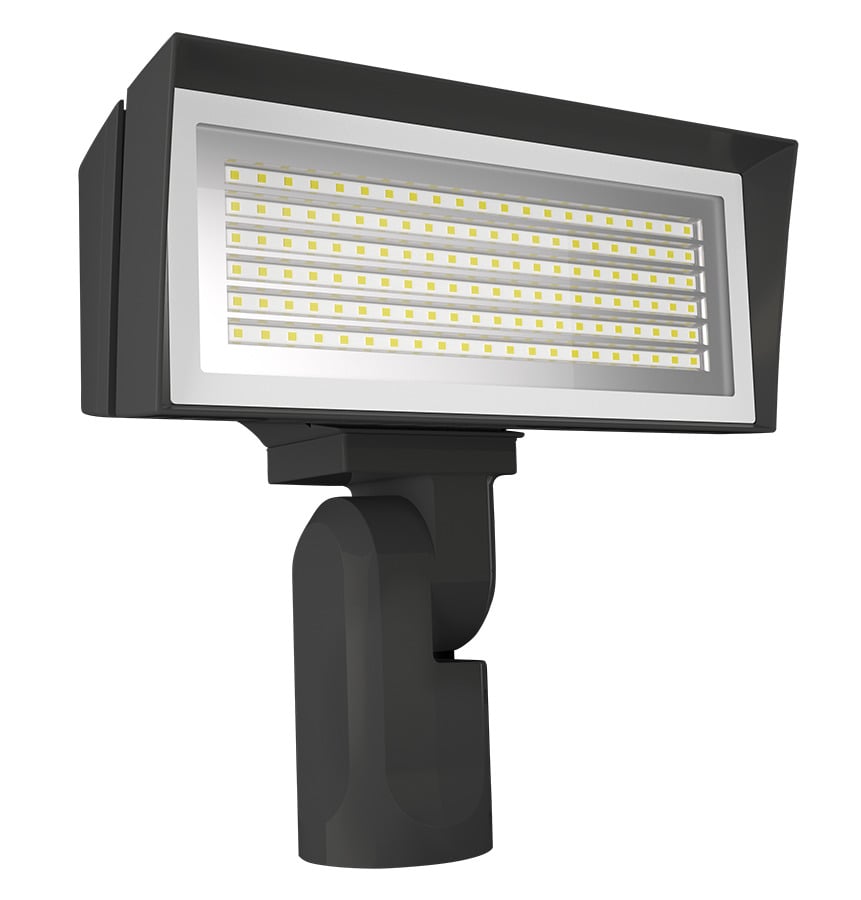 Floodlights 8138-10813 Lumens Ffled Medium Field Adjustable 5000K/4000K Slipfitter Mount Bronze 120V-277V Button Photocell