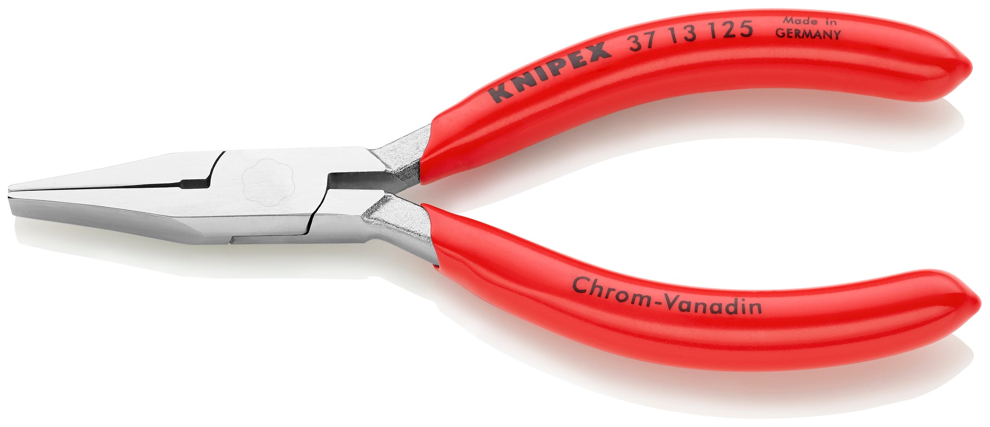Electronics Gripping Pliers, 5 in., Plastic Coating, Flat Jaw