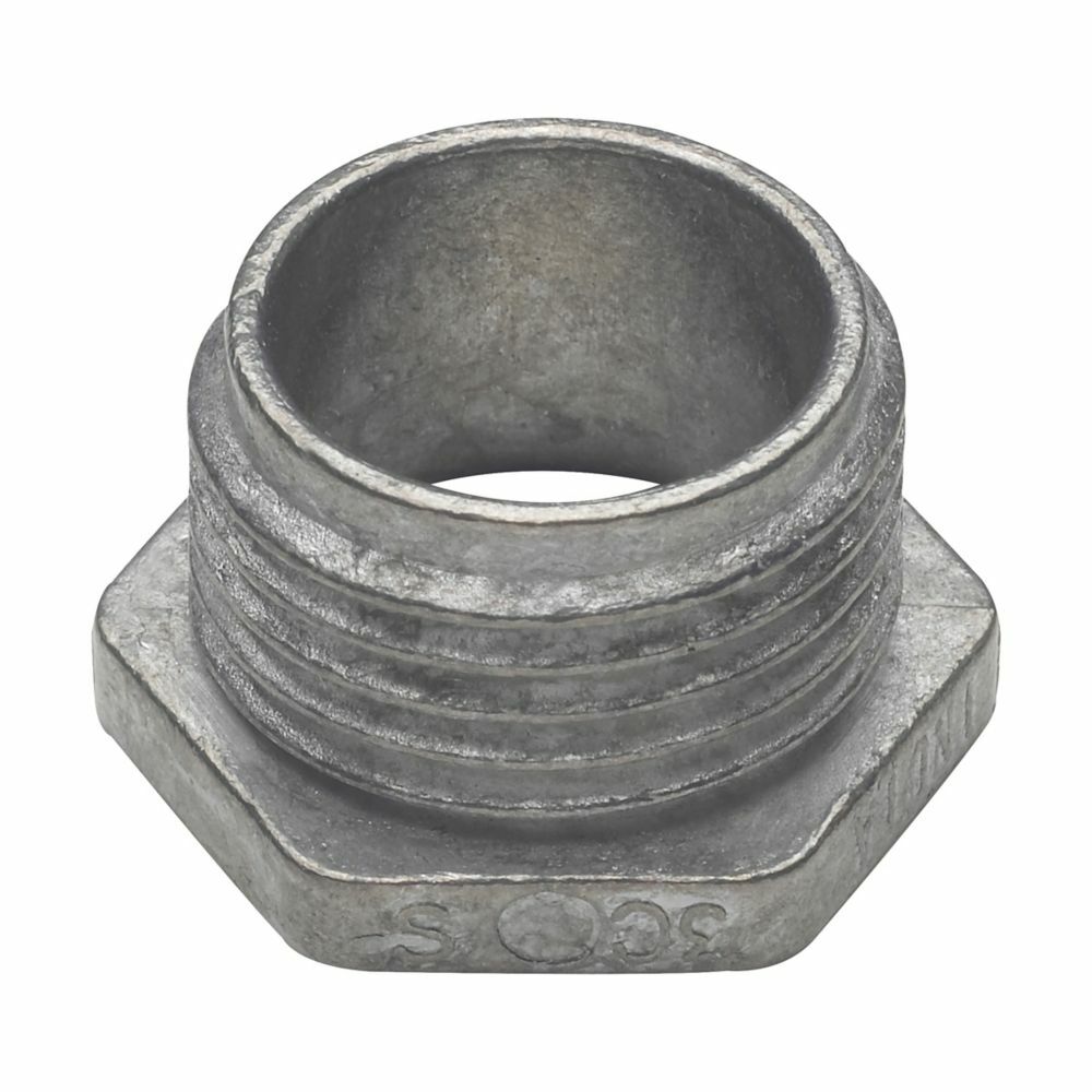 Eaton Crouse-Hinds series conduit bushed (chase) nipple, Rigid/IMC, Non-insulated, Zinc die cast, 1"