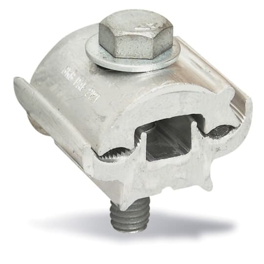 Aluminum Type PAE - Parallel Groove Clamp, Extruded Type for Wire Range Main: 397.5 ACSR-3/0 Stranded,   2/0-6 AR Tap: 397.5 ACSR-3/0 Stranded,   2/0-6 AR