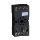 Zelio, plugin relay socket, mixed contact, 10 A, 250 V, octal connector, for RUMC2 relays