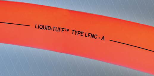 UL Liqidtight Flexible Nonmetallic Conduit Type A. Orange Type LFNC-A. 1/2 IN, 100 Feet, 16 LBS/100 FT. 3.25 IN Bend radius. UL 1660-CSA C22.2 No0 227.2.1