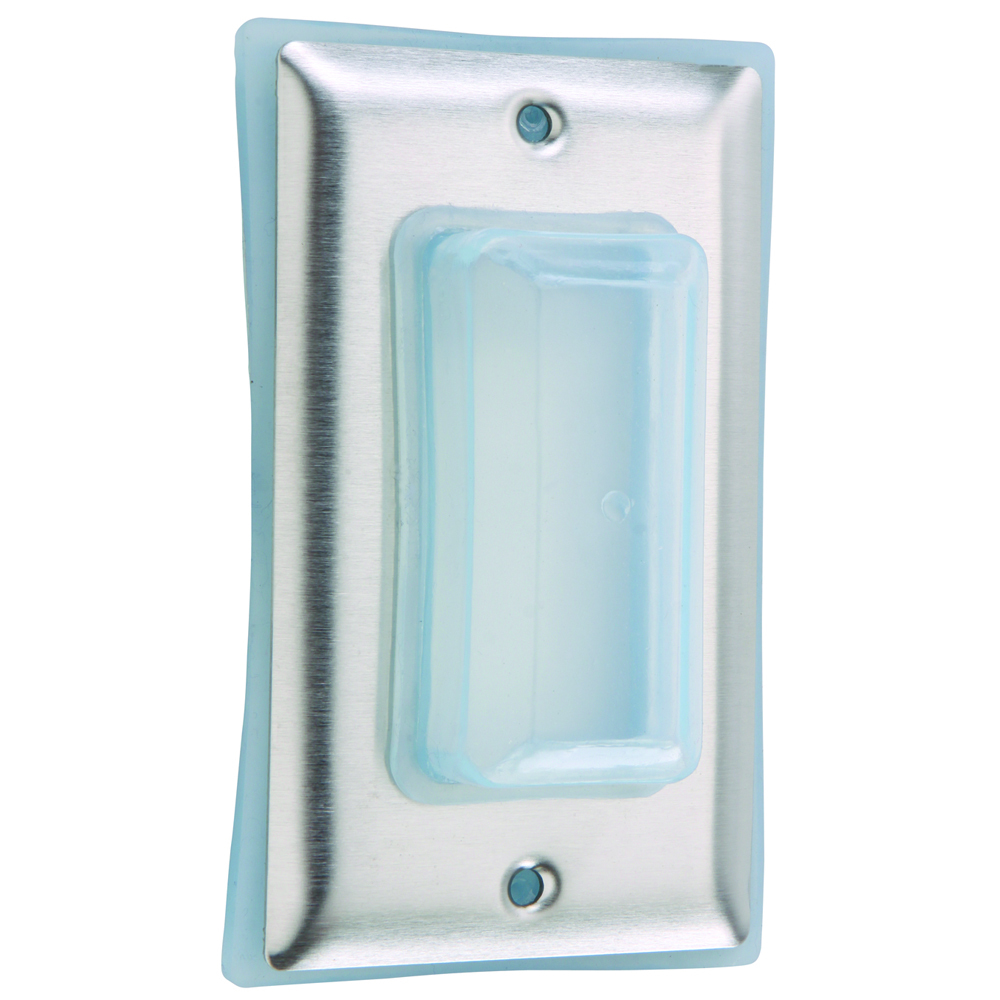 Stainless Steel CoverWith Bubble, Rectangular Mat, Mounts to Standard Switch Box (includes #348 strap for Despard Switches)