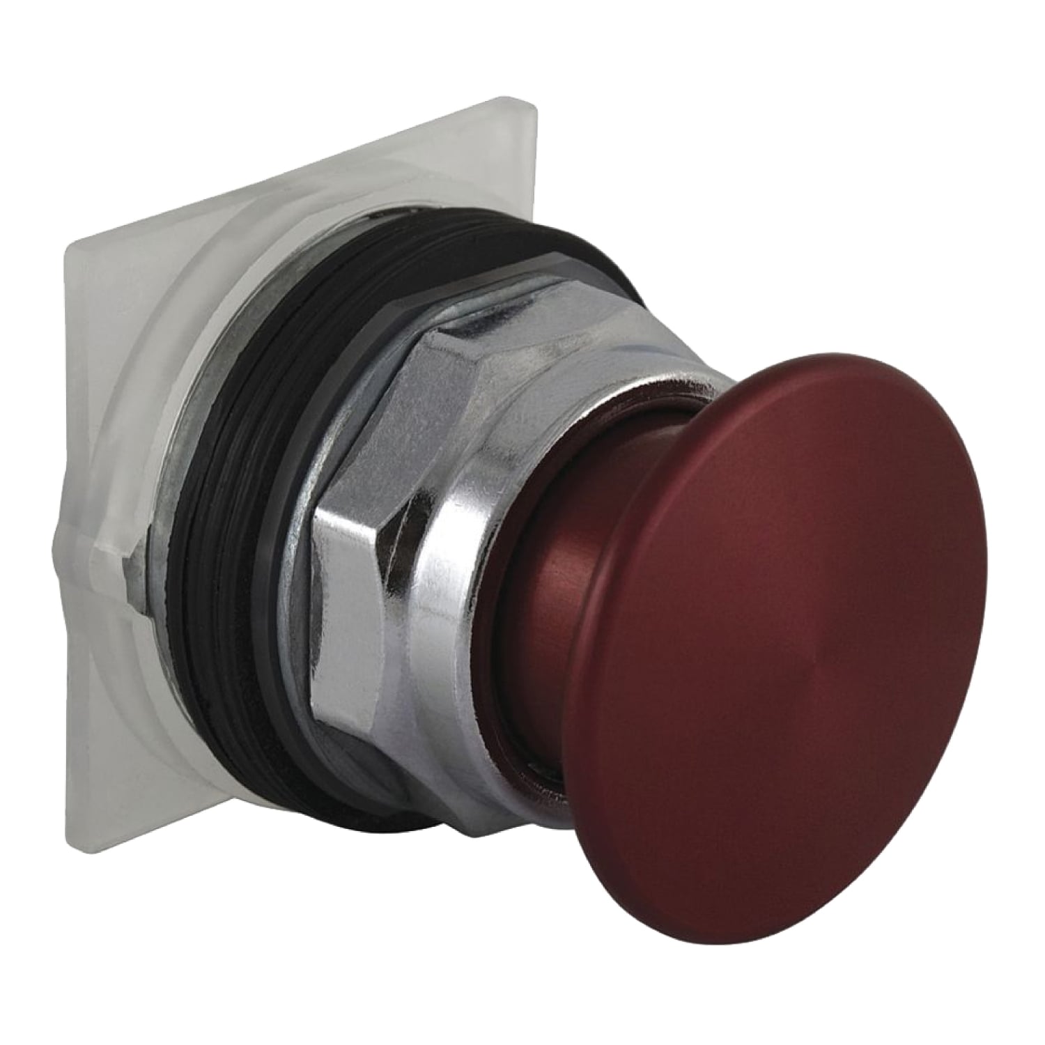 Head for push button, Harmony 9001K, metal, metal mushroom 40mm, red, 30mm, 2 positions, push pull