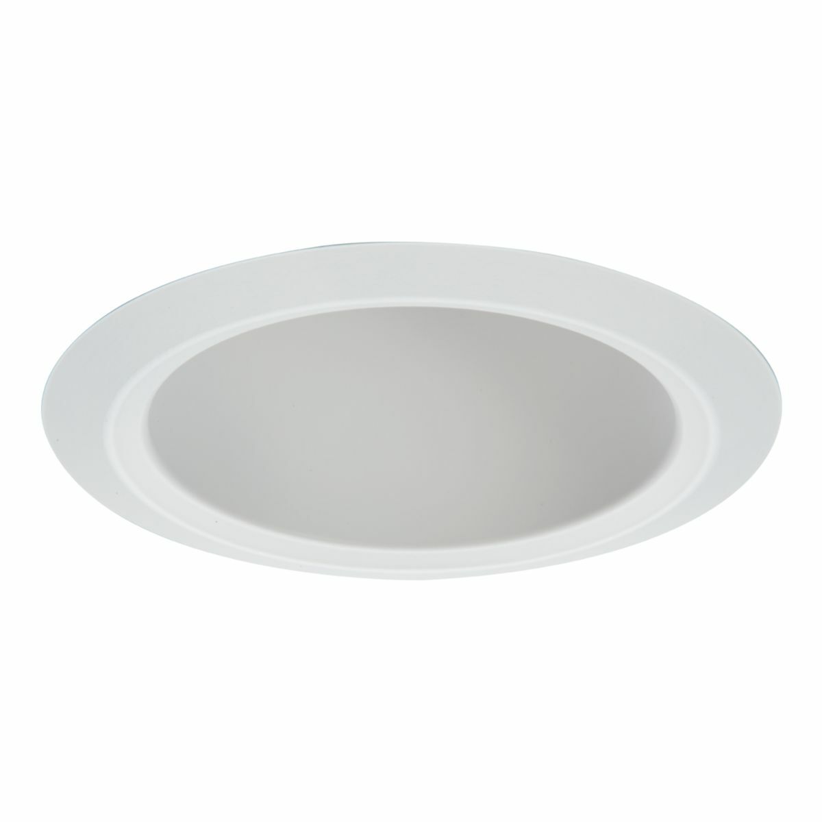 5" White Reflector, Open Wet Location Showerlight, Self-Flange Ring