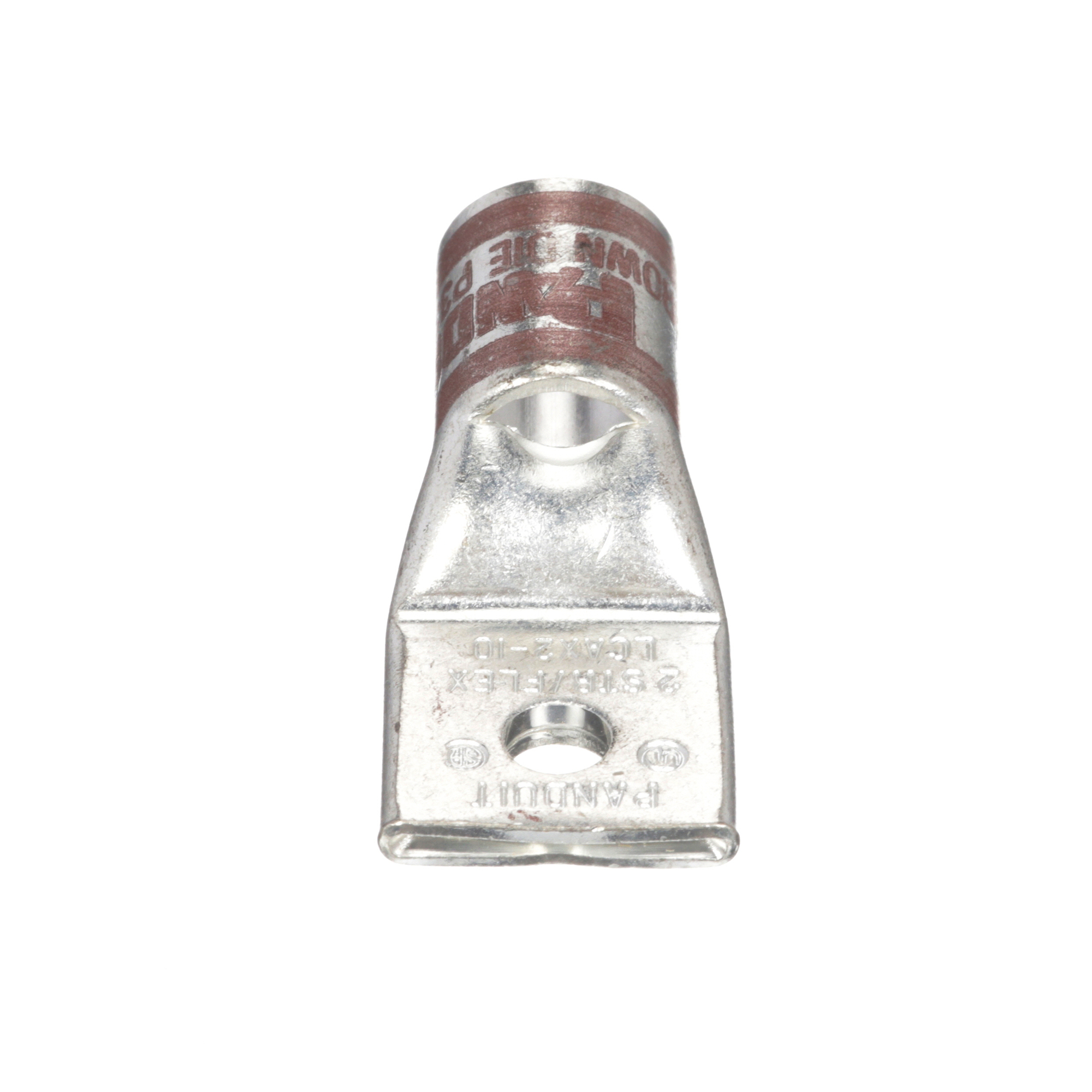 Copper Compression Lug, 1 Hole, #2 AWG F