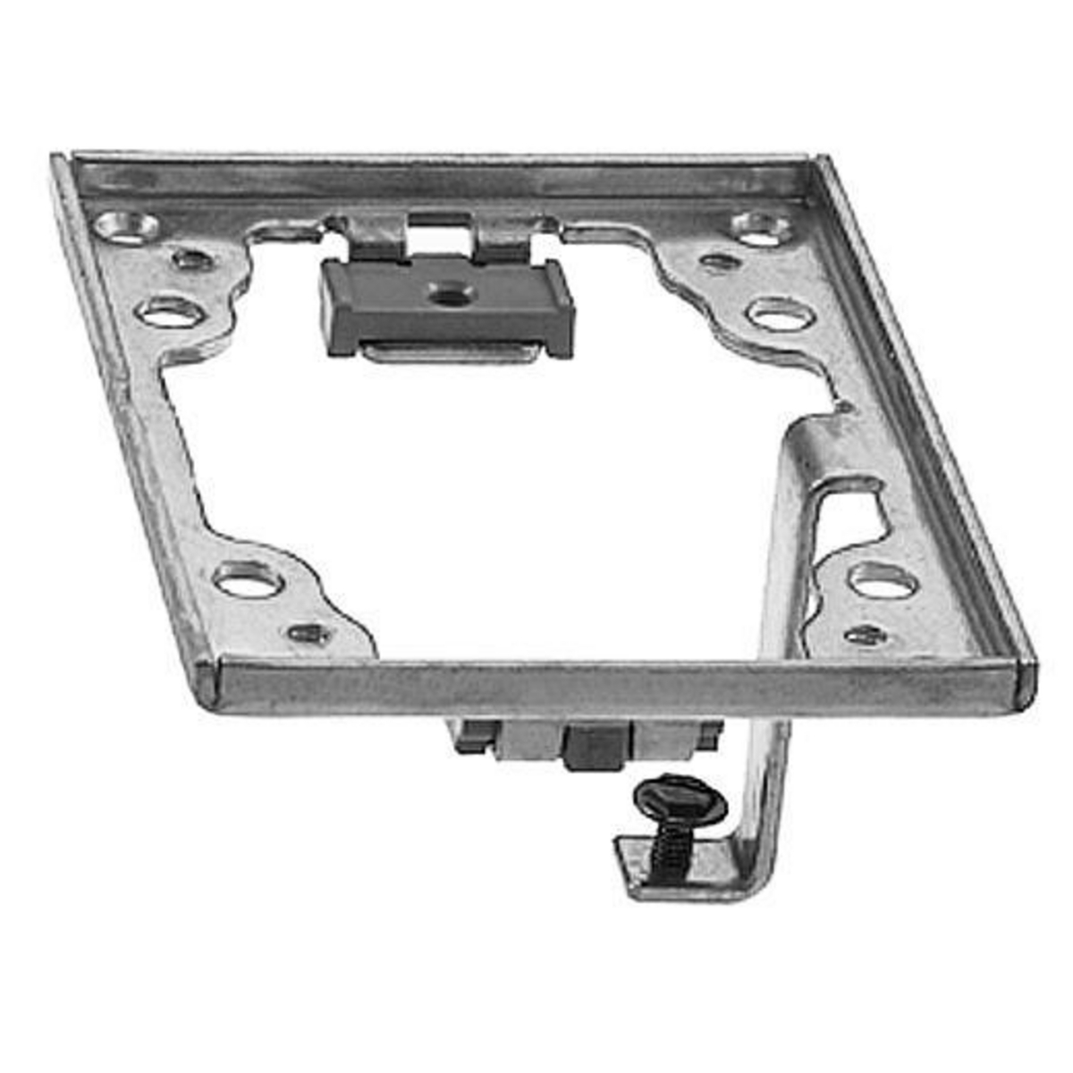 Flush Concrete Floor Box Series, 1-Gang Cover Flange With Ground Lug, Rectangular, Aluminum