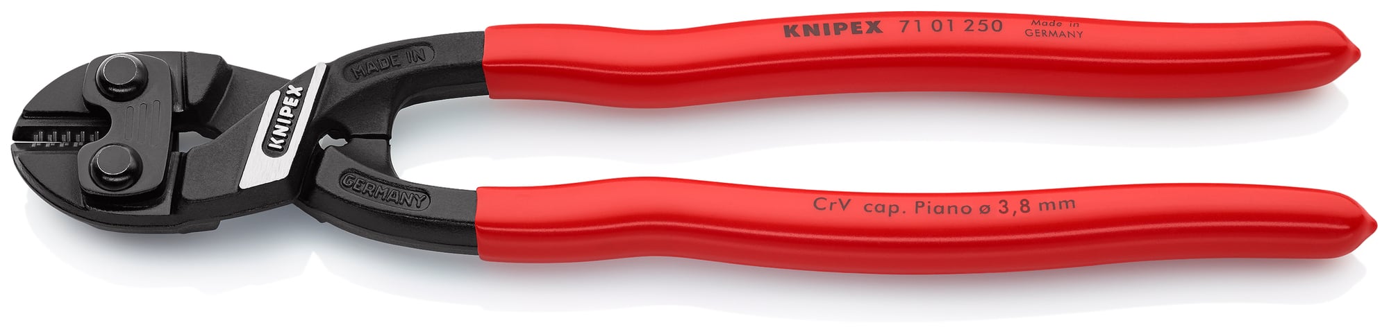 CoBolt High Leverage XL Compact Bolt Cutters, 10 in., Plastic Coating, Bulk
