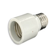 Mogul Base, One-Piece, Adapters/Extensions, Incandescent, Glazed Porcelain Lampholder, 2-3/8-Inch, For Porcelain Sockets Only, White