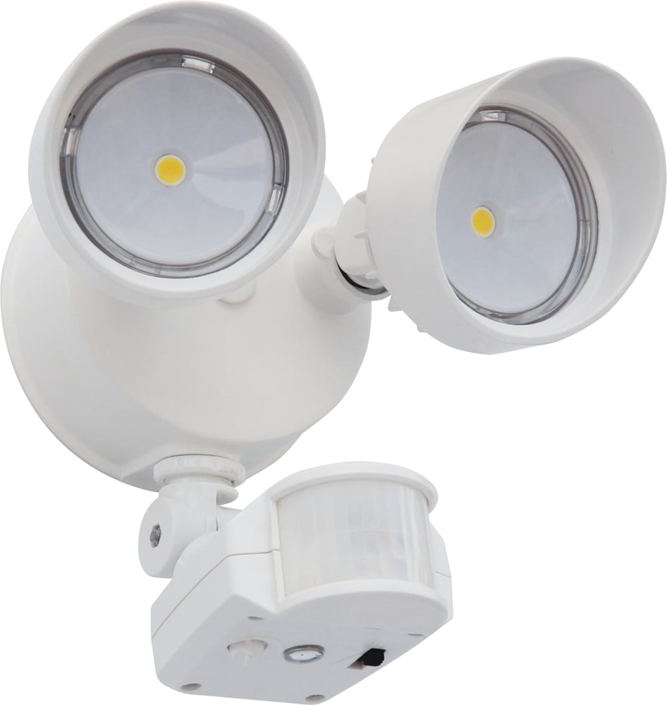 The OLF LED security floodlight combines energy efficient LEDs with motion sensing (or occupancy sensing) technology. OLF motion response feature includes 180 degree range, 70 feet forward detection, sensitivity adjustment switch and a test / time switch