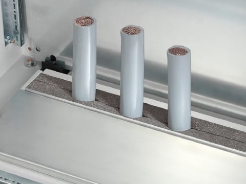 Section for cable entry, rear, for TS, SE, CM, TP