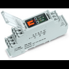Relay module; Nominal input voltage: 230 VAC; 2 changeover contacts; Limiting continuous current: 8 A; with manual operation; Red status indicator; Module width: 18 mm; 2,50 mm²