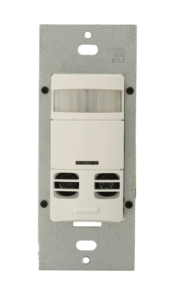 Neutral, 347V, CEC Title 24 Compliant, Ambient Light Override, Self Adjusting, Multi-Tech Wall Occupancy Sensor, White