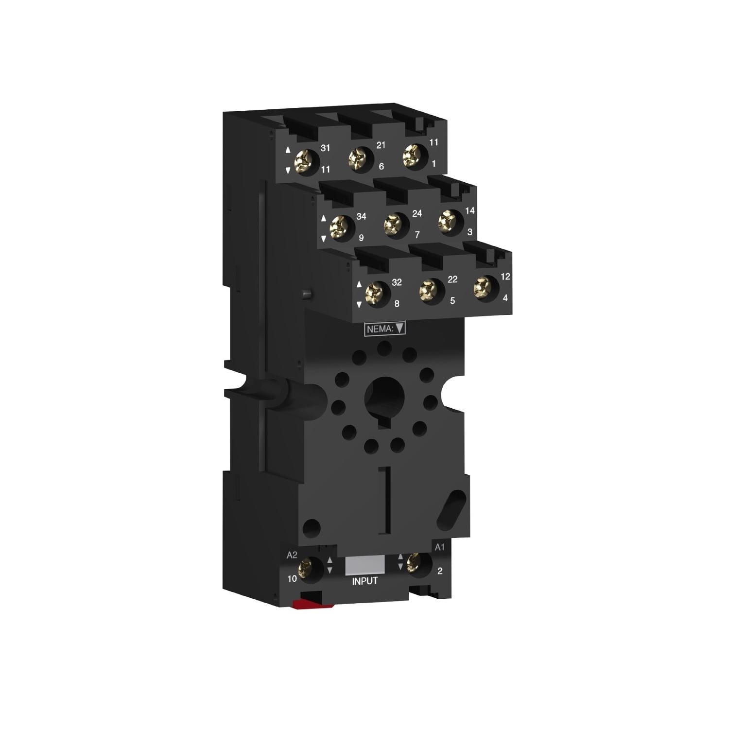 socket, Harmony Electromechanical Relays, for RUMC3 relays, 12A, screw connec to rs, separate contact