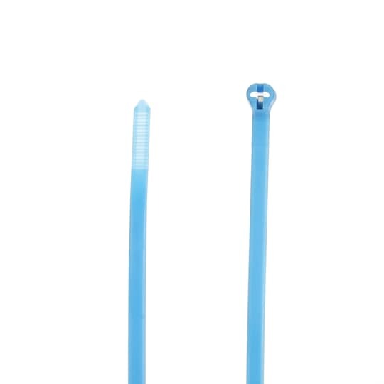 High Performance Cable Tie, Blue Nylon 6.6, Length of 343mm (13.5 Inches) for Bundle Diameter up to 102mm (4 Inches), Width of 6.9mm (0.27 Inch), Tensile Strength Rating of 534 Newtons (120 Pounds), Operating Temperature of -20 Degrees Celsius (-4 F) to 85 Degrees Celsius (185 F)