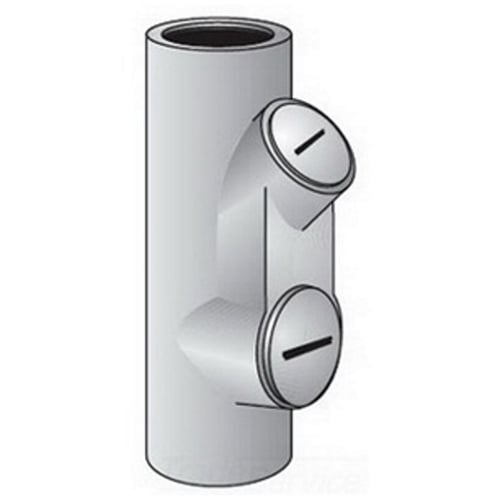 OZ-Gedney Type EYA-A Vertical/Horizontal Sealing Fitting, Size: 1 IN, Copper-Free Aluminum, Connection: Tapered FNPT, Dimensions: 1-39/64 IN Body Diameter X 4-3/8 IN Overall Length, 1-1/2 IN Turning Radius, 4 OZ Sealing Compound Required, 1/4 OZ