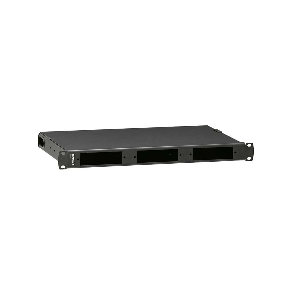 Opt-X 500I 1RU Flush Mount Distributions and Splice Enclosure, Empty, Accepts up to 3 Opt-X Adapter Plates or 3 Opt-X P-N-P Modules