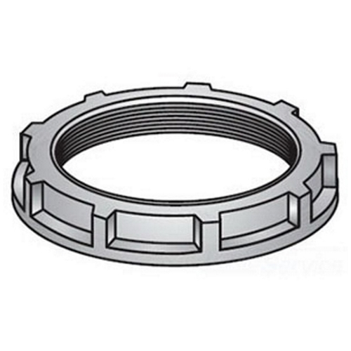 OZ-Gedney Type 2 Non-Grounding Conduit Bushing, Size: 1-1/2 IN, Malleable Iron, Finish: Zinc Plated, Connection: Threaded NPS, 2-5/32 IN Outside Diameter, 5/8 IN Width, Third Party Certification: UL File Number E-11853, CSA 009795, Applicable Third