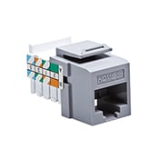 Home 5e Snap-In Connector, T568A Wiring, Grey