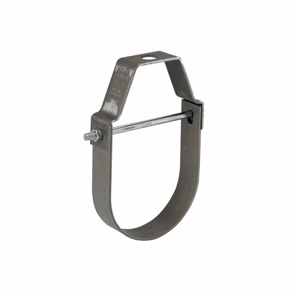 Eaton B-Line series Slide-Rite clevis hanger, 0.75" H x 4.5940" L x 3.75" W, Steel, Stainless steel type 304, 2" max pipe size