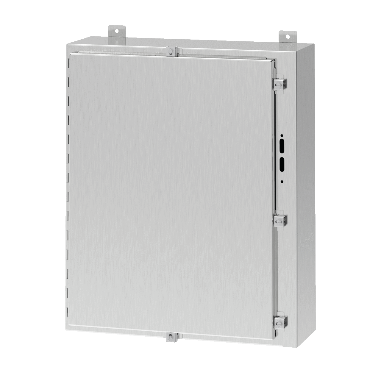 Wallmount Disconnect Enclosure with Clamps Type 4X, 36x31x8, Brushed, SS316