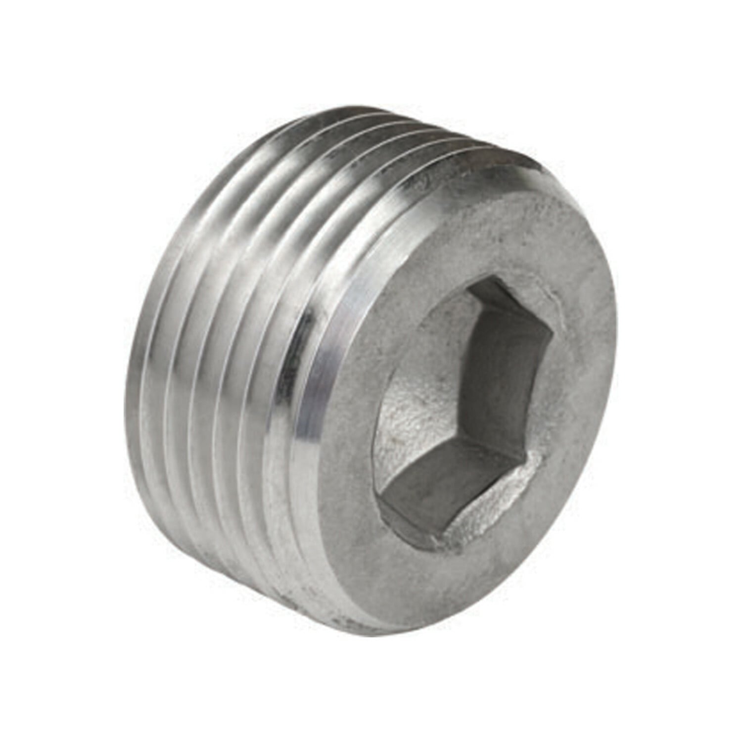 Stainless Steel 316 Cntr Sunk Hex Plug  3/4"