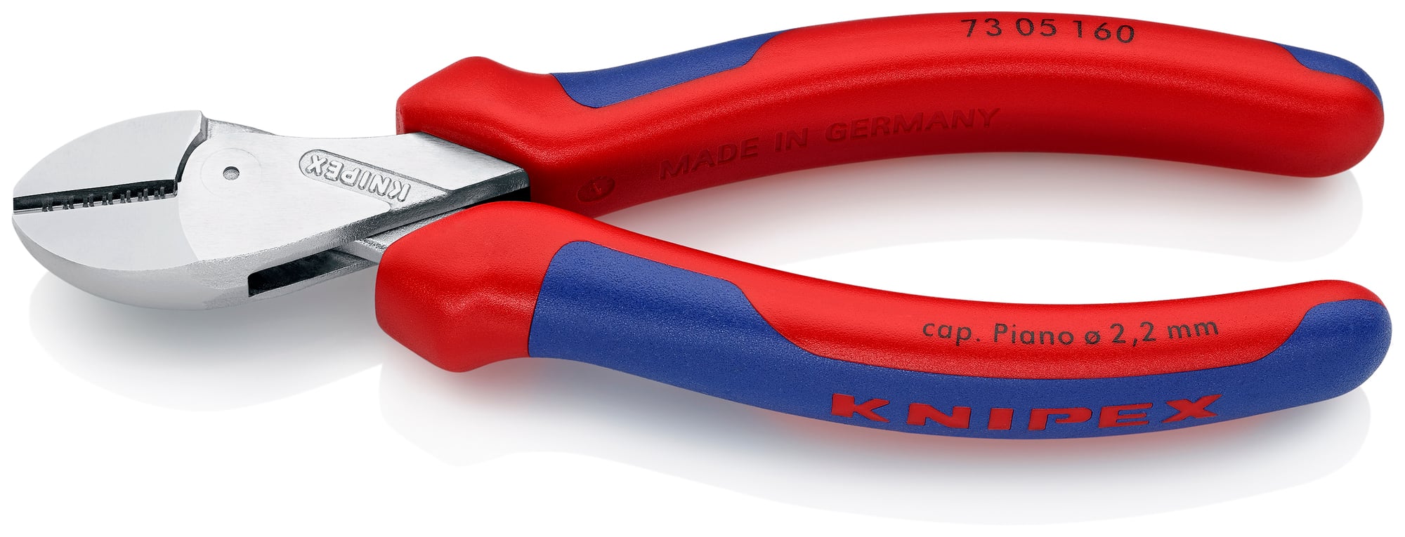 X-Cut Compact Diagonal Cutters, 6 1/4 in., Multi-component, Chrome Plated