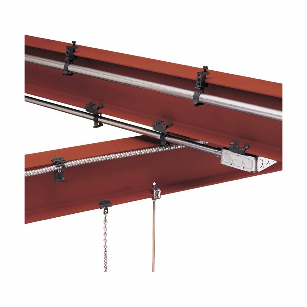 Eaton B-Line series conduit support fasteners, Beams, 1" Height, 1" Length, 1" Width, 0.215lbs, Conduit size: 1" EMT, 1" Rigid, Beam fasteners, Beam fasteners