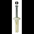 Button Head Anchor, 3/16 in. Size, 1 in. length, Nylon