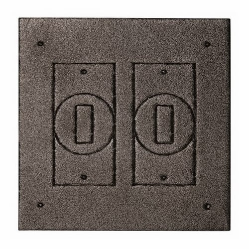 Weatherproof 2 Gang Multiuse 1/8 Thick Gasket, Black