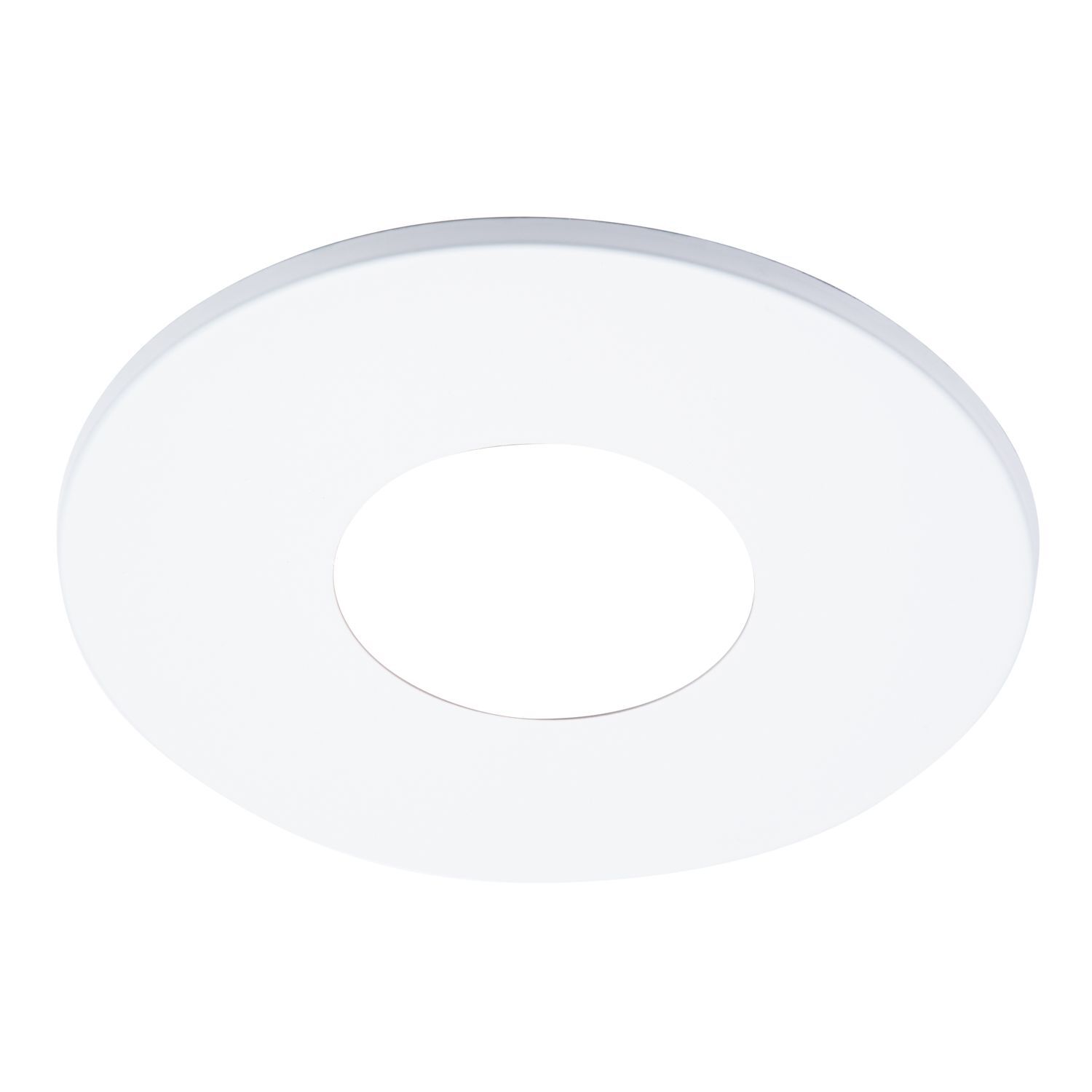 2" round open pinhole ML4 trim, matte white flange