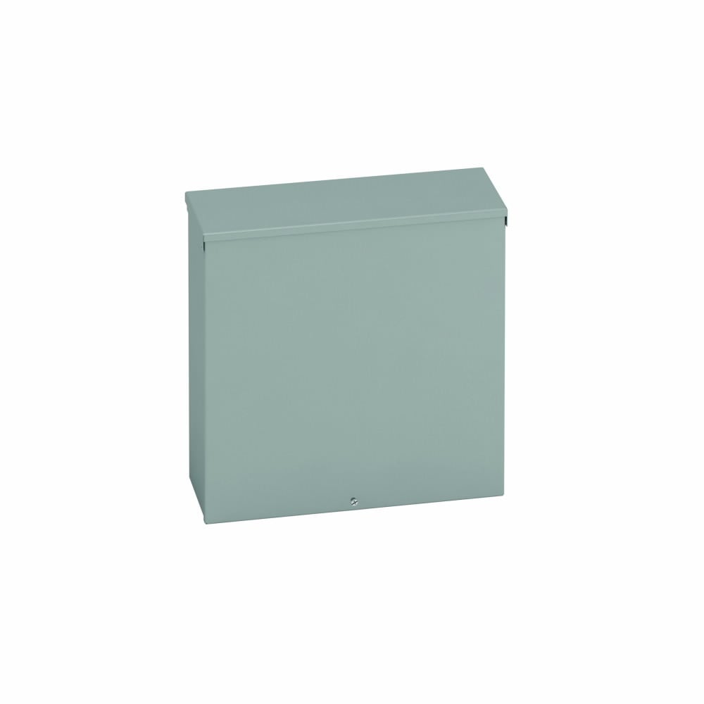 Type 3/3R junction boxes, 24" height, 6" length, 18" width, NEMA 3R, Screw cover, RTSC enclosure, Surface mounted, Medium single door, 9, Embossed thru holes, Carbon steel