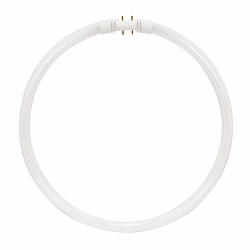 Fluorescent T5 Circline High Performance Lamp, Designation: FC55T5/HO/841, 55 WTT, T5 Shape, 2GX13 2GX13 (4-Pin) Base, 12000 HR, Lumens: 4200 LM Initial, Lumens: 4000 LM Mean, 4100 DEG K Color Temperature, Cool White 82 CRI, 12 IN Length, 5/8 IN Diameter