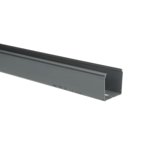 Wiring Duct Solid Wall, 3 Inches x 3 Inches, Gray PVC