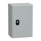 Wall mounted steel enclosure, Spacial S3D, plain door, without mounting plate, 300x200x150mm, IP66, IK10