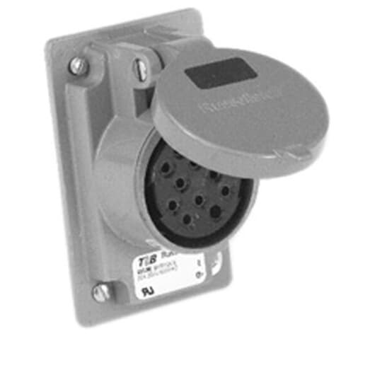 Watertight Receptacle, 6 Pole 7 Wire