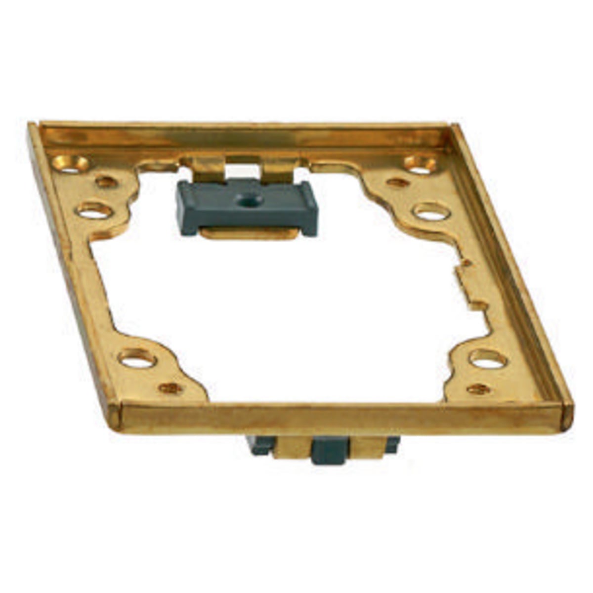 Flush Concrete Floor Box Series, 1-Gang Cover Flange, Rectangular, Brass