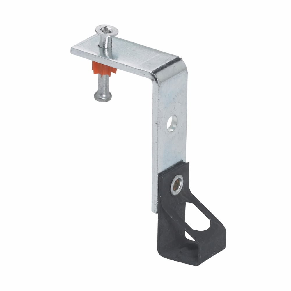 Eaton B-Line series all threaded rod and drop wire supports, Hangers, 1" Height, 1" Length, 1" Width, 0.1lbs, Drive pin fasteners, 0.25" threaded rod size, 30 lbs load capacity, With threaded impressions