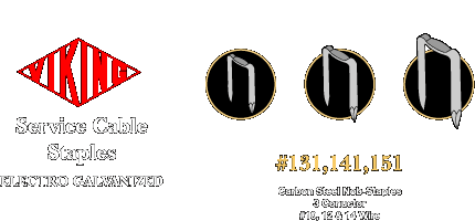 STAPLE 141 P1 CABLE GALV