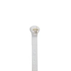 Cable Tie, White Polyamide (Nylon 6.6) for Temperatures up to 85 Degrees Celsius (185 F) for Indoor Applications, UL/EN/CSA62275 Type 2/21 Rated for AH-2 Plenum, Length of 208mm (8.2 Inches), Width of 3.6mm (0.14 Inches), Thickness of 1mm (0.04 Inch), Tensile Strength Rating of 178 Newtons (40 Pounds), Bulk Pack
