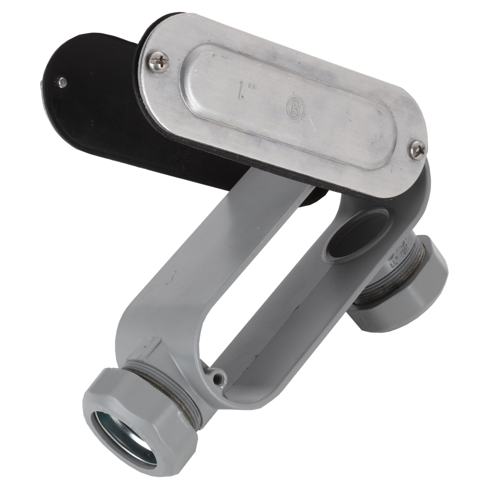 EMT Conduit Body With Integral Raintight Connector, Type LLR, Set Screw, Aluminum, Size 1 Inch