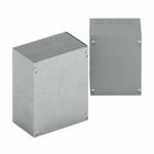 other enclosure accessories, NEMA 1, ANSI 61 gray painted, Used as wiring boxes, junction and pull boxes, Steel, Type 1 screw cover, Flush mount, 16 gauge material thickness