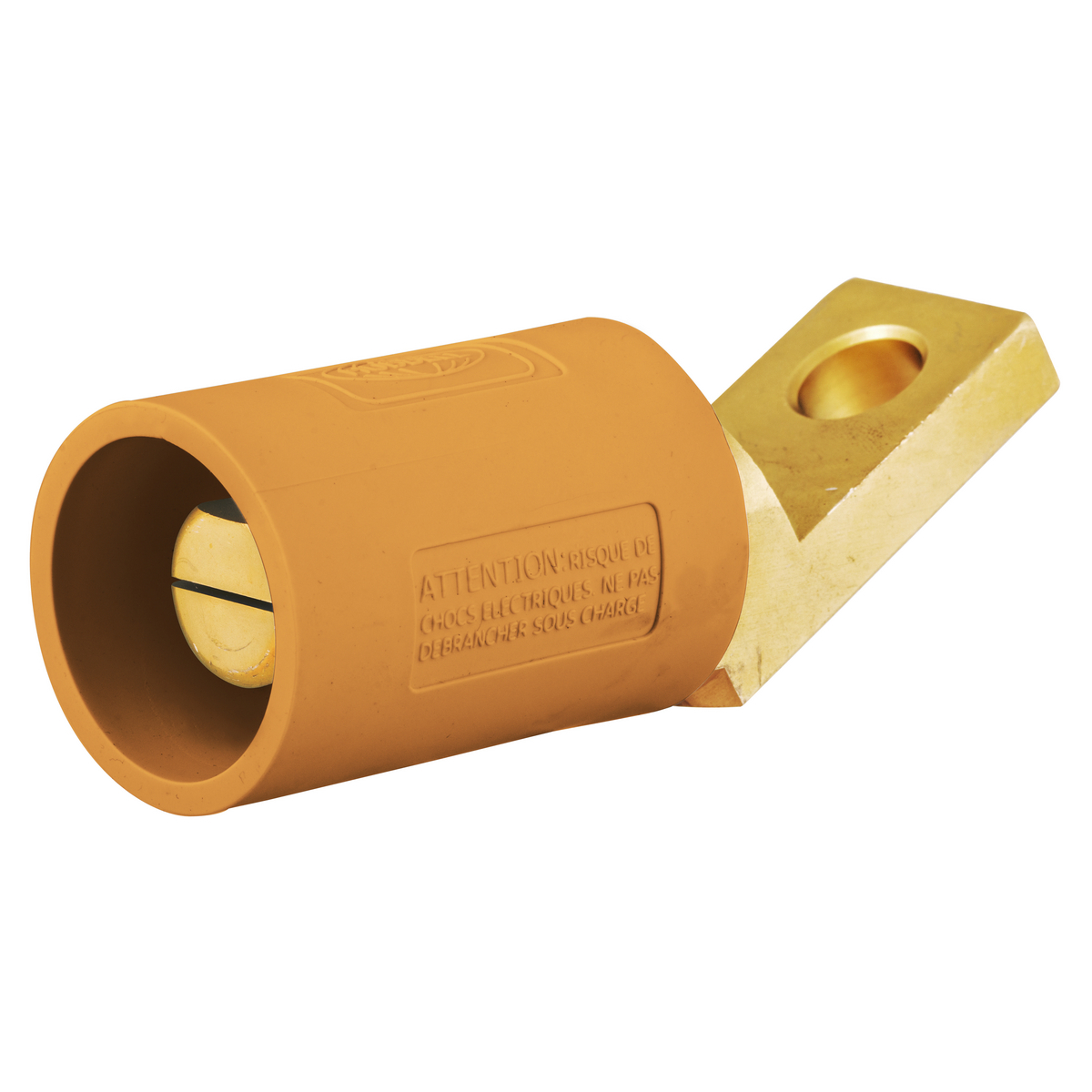 Single Pole Products, 300/400A Series,Angled Male, Offset Stud Type, Orange
