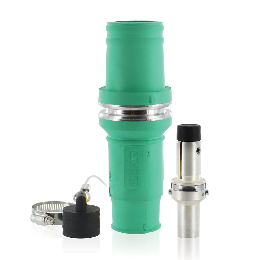 Complete Male Plug (Insulator, Male Contact, & Dust Cap), Crimped, 313 MCM Cable, 1135Amp Max., 1000Volt, 49 Series, Industrial Grade, Rhino-Hide Single Pole Connector - GREEN