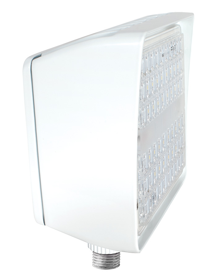 Pip Flood,light 30W, 4000k, LED, 120-277V, Dimmable with Arm, White